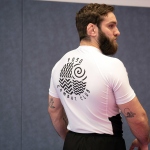 Rashguard de Grappling , JJB, MMA - blanc