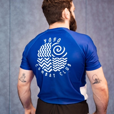 Rashguard de Grappling , JJB, MMA - bleu