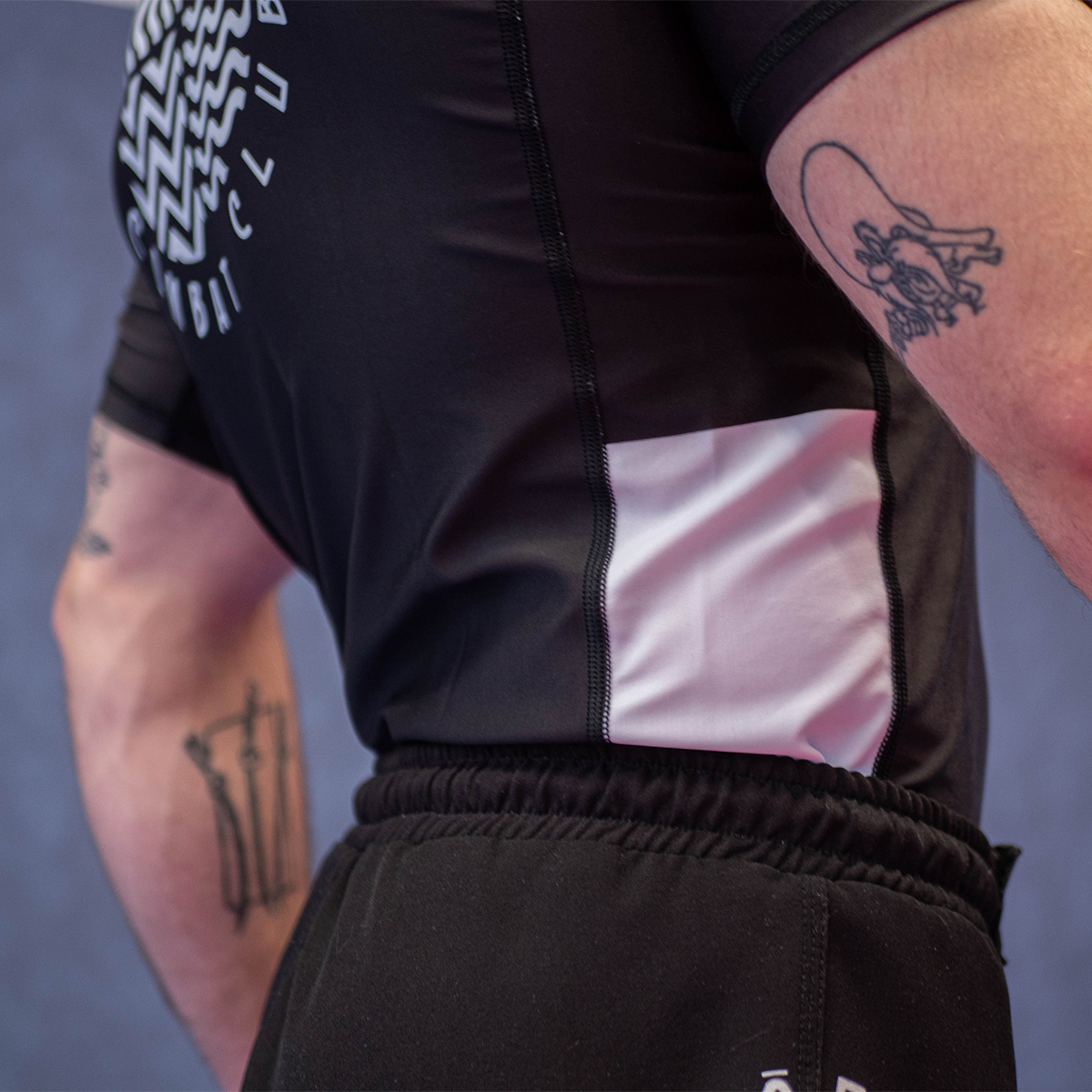 Rashguard de Grappling , JJB, MMA - noir – Image 3