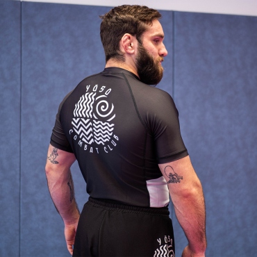 Rashguard de Grappling , JJB, MMA - noir
