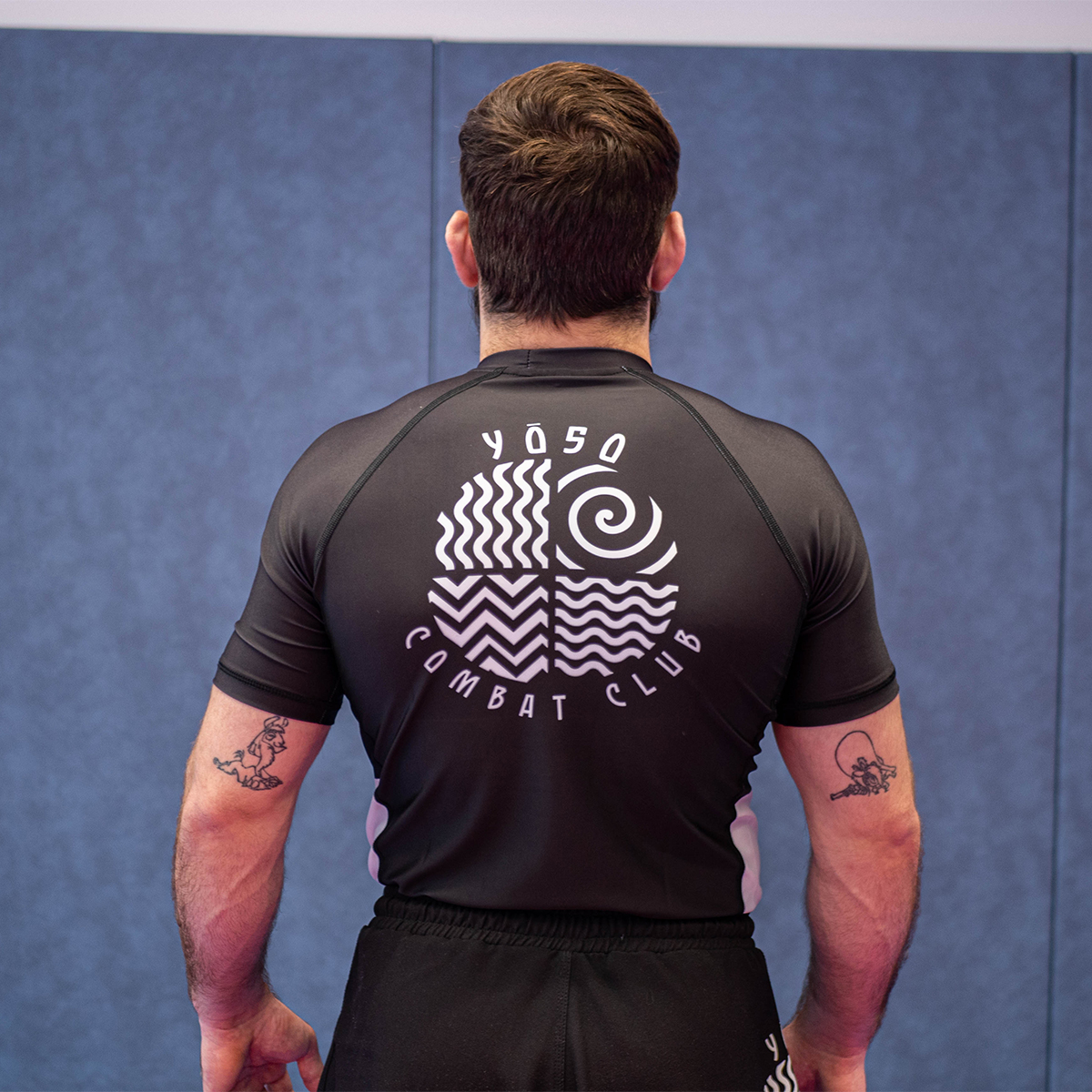 Rashguard de Grappling , JJB, MMA - noir – Image 7