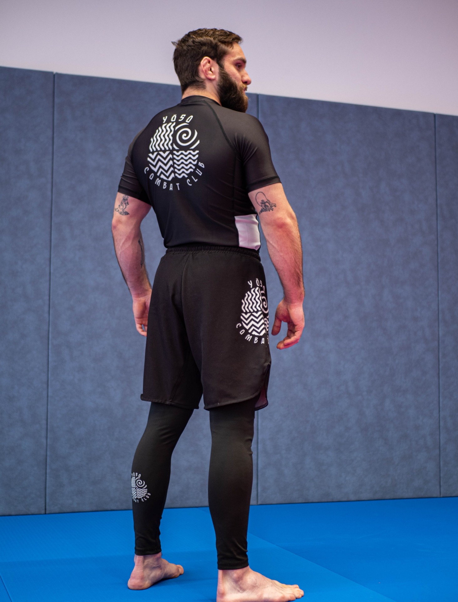 Rashguard de Grappling , JJB, MMA - noir – Image 8